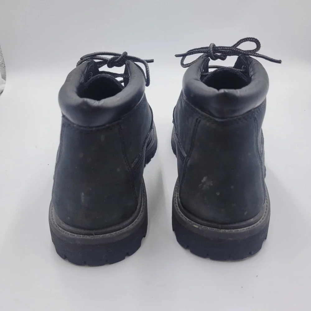Timberland Nellie Double Waterproof Ankle Boots Black‎ Nubuck Leather Womens 7.5